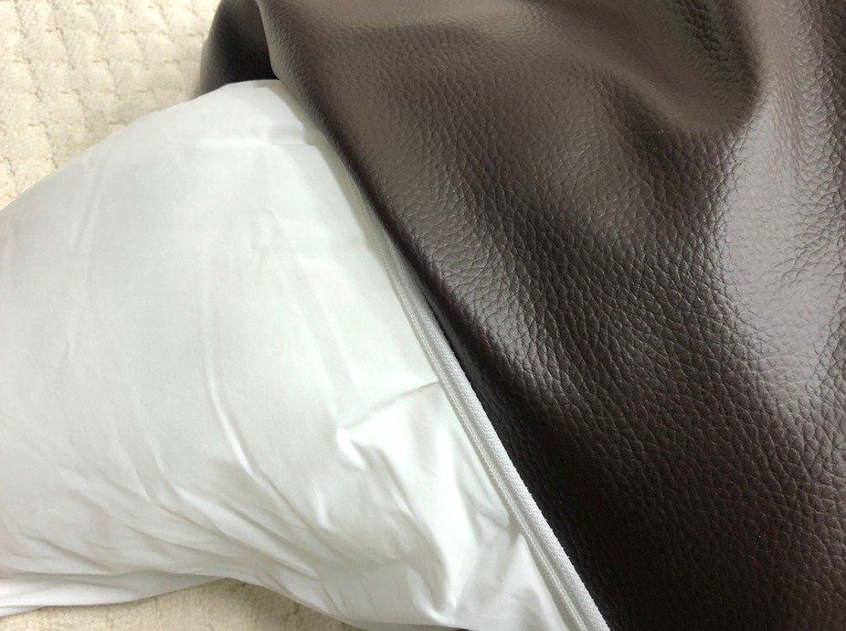 마벨러스홈데코 미용실 생활방수 가죽 반달 쿠션, 브라운쿠폰할인 상세 이미지 2