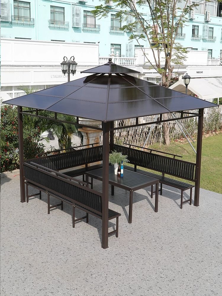 정자 원두막 파고라 그늘막 지아이엘 파빌리온 틈새, 2.6x2.6m-4기둥모기장 상세 이미지 2