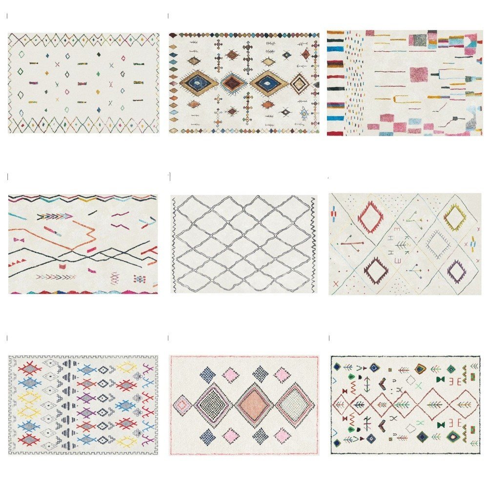 모로칸 러그 에스닉 단모 카페트 거실 바닥 카펫 80x120 120x160 12종 상세 이미지 1