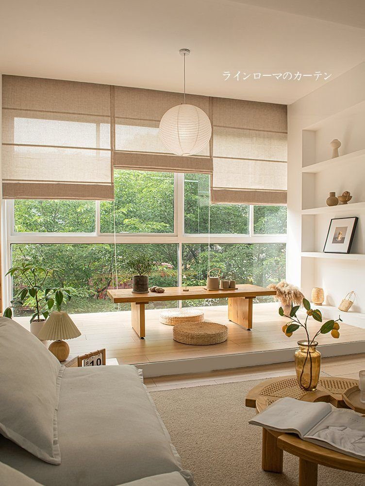 창앤핏 로만쉐이드 거즈 린넨 거실 로마커튼 일본식 로만셰이드 상세 이미지 2