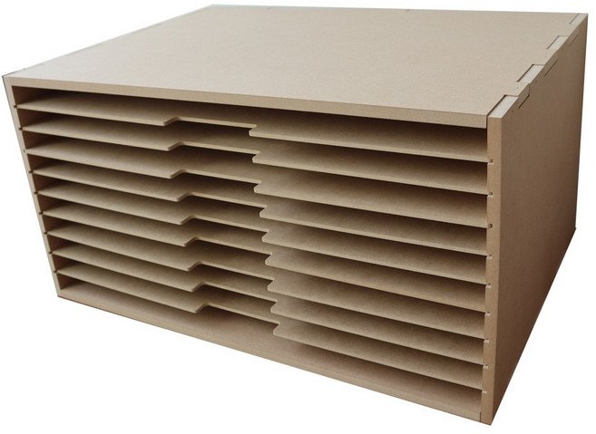 미가데코 diy mdf a2용지 5단 10단 서류함 서류정리함 지류보관함, mdf a