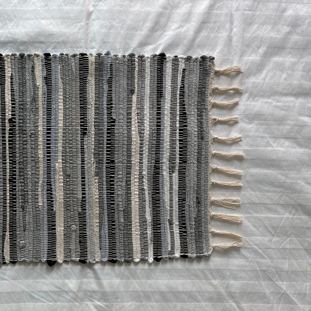그린써스트 SCRAP RUG 빈티지 미니 침대 인테리어 러그 카페트, 그레이 상세 이미지 1