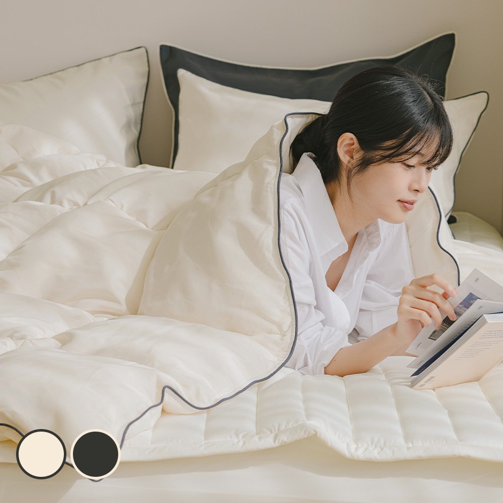 라셀렌 빌리프 폴란드 90 구스다운 차렵이불 300g, 웜차콜 상세 이미지 2