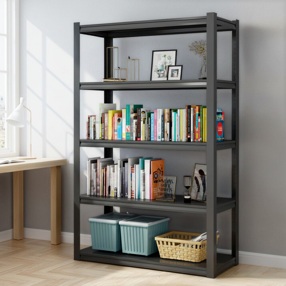 디프 5단 무볼트 간편 조립식 철제 선반 1800 x 900 x 400mm, 1개, 블랙할인 상세 이미지 1