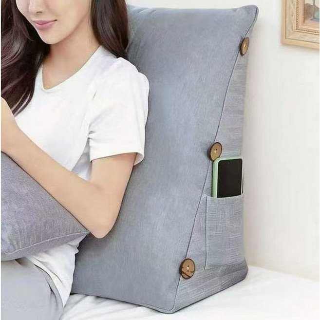 미야 삼각 등받이 쿠션, 베이지 B할인