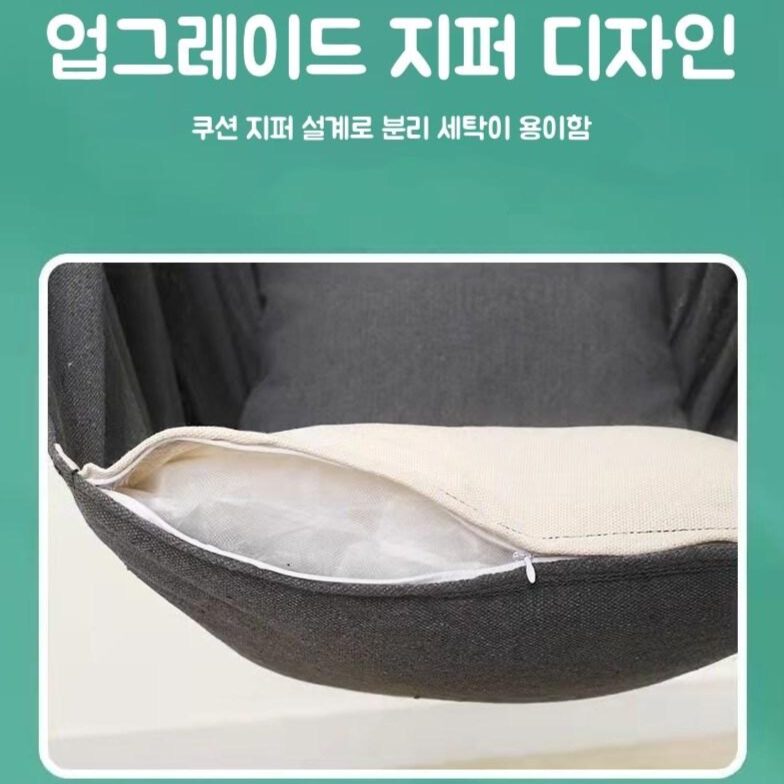 그네의자 탈부착 실내그네 해먹의자 가정용 감성 베란다 그네 흔들의자 흔들그네 1인그네 성인그네, 그레이할인 상세 이미지 1