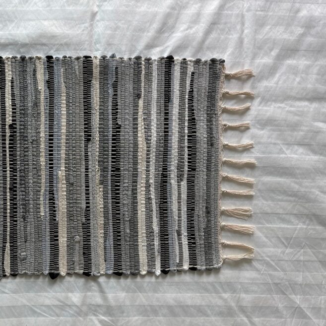 그린써스트 SCRAP RUG 빈티지 미니 침대 인테리어 러그 카페트, 그레이