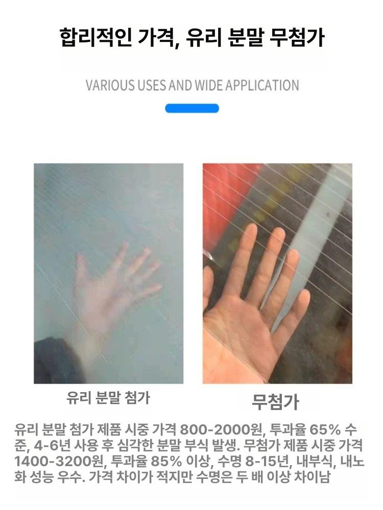 렉산 롤 10m 처마 투명 골판 복층 지붕재 창고 지붕 랙산 판넬 농막 판넬지붕 온실, 폭 1m 두께 0.8mm 상세 이미지 2