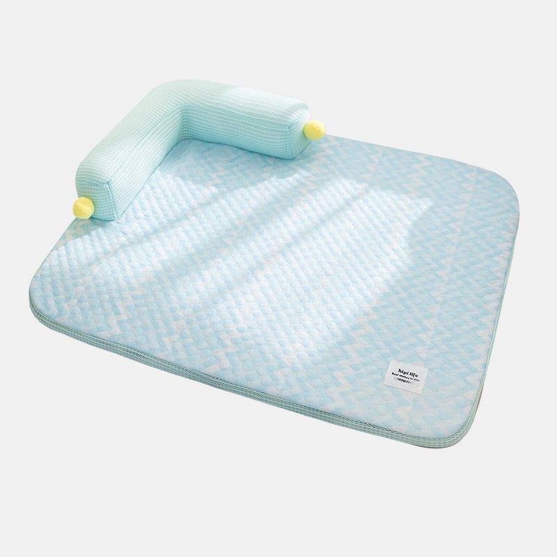 LINSHU 여름 쿨링 강아지 쿨매트 통기성 논슬립, 그린, 1개할인 상세 이미지 1