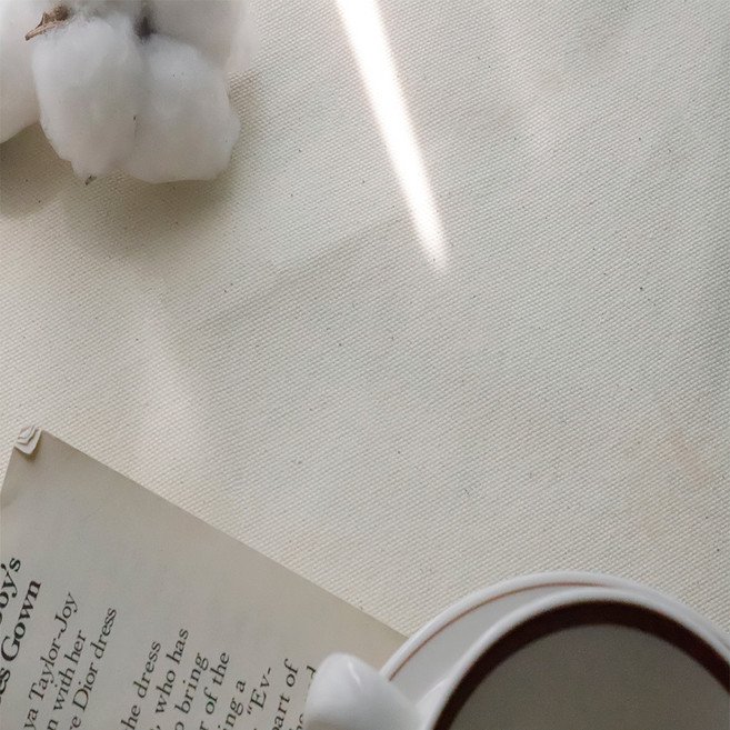 대폭 10수 선염면 에센셜 옥스포드 원단, 아이보리, 1개